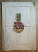 ac398 - 1951 FDJ Medal 'Bereit zur Verteidigung der Heimat' with serial number for having taken part in a demonstration in West Berlin on 15th August 1951