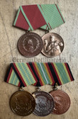 is013 - 5 place parade medal bar medal - GT Grenztruppen Border Guards with GT medals