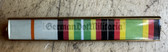 is013 - 3 place paper medal ribbon bar - NVA or Stasi - senior NCO rank or junior Officer rank