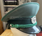 wo407 - original East German Volkspolizei Wachtmeister non-Officer ranks VP VoPo BePo police visor hat - size 59