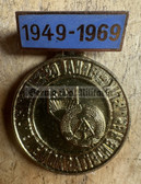 gw313 - FDJ medal - c1969 FDJ Aufgebot 20 years anniversary of the DDR