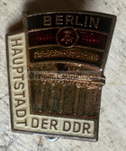 gw338 - East Berlin visitor badge with Brandenburg Gate