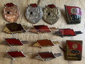gw382 - collection of Kampfgruppen award badges