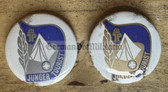 gw367 - Pionierorganisation Young Pioniers badge - Young Tourist button badges gold & silver