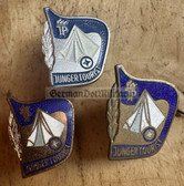gw365 - Pionierorganisation Young Pioniers badge - Young Tourist - complete set enamel