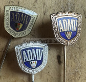 gw373 - ADMV East German Automobile Club membership and honour needles lot