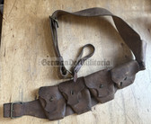 mp030 - c1915 dated British Army Cavalry ammo pouches cross chest belt with maker