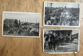 mp021 - c1920's 3x German cigarette collector cards - Immalin Werke DER WELTKRIEG 1914 - 1918