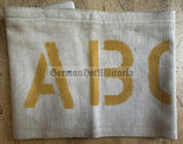bw049 - Bundesmarine West German Navy armband ABC