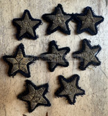 bw131 - lot of 8x Bundesmarine West German Navy officer uniform embroidered nautical career stars