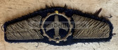 bw125 - 4 - Bundesmarine West German Navy aircraft flight mechanic qualification badge - embroidered - Marineflieger