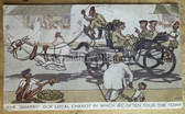 ac449 - British Army in India - 1945 calendar & caricature - postcard size