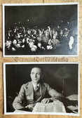 mp034 - c1930s German cigarette collector card - NSDAP Party Rally 1933 series with Josef Goebbels