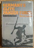 mp041 - c1978 GROSSDEUTSCHLAND GERMANY'S ELITE PANZER FORCE - reference book - English language