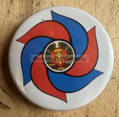 om391 - 2 - c1989 DDR anniversary FDJ youth festival in Berlin participant badge
