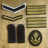 bc016 - mixed lot of East German Volksmarine VM Navy uniform insignia - Bargain Corner