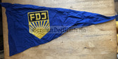 gw056 - embroidered banner flag pennant for spear poles FDJ - 27 1/2"