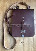 mp054 - original MdI marked - Kartentasche - real leather map case for use by the Volkspolizei VP VoPo police