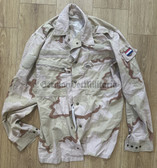 mp071 - Dutch Army desert camo uniform shirt - 44" chest XL size