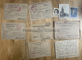 ac467 - c1946 large lot of POW correspondence - German Pastor Priest POW in France