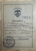 ac469 - c1942 Blut und Boden 'Blood and Soil' membership card with due stamps