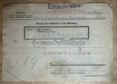ac470 - German Gendarmerie Police Officer in occupied Poland - receipt of registered parcel sent to his wife in Berlin