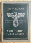 ac494 - Arbeitsbuch für Ausländer - workbook for foreigners - man from Russia work in Kattowitz (Poland) - photo with OST patch!