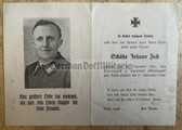 ac496 - German WW2 death card - November 1944 KIA during a bombing raid in Steiermark (Austria)