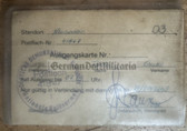 ac515 - original NVA Ausgangskarte - Leave Pass for an Unteroffizier