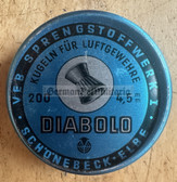 ac499 - 2 - East German air rifle Diabolo lead pellets - made by VEB Sprengstoffwerk Schoenebeck/Elbe