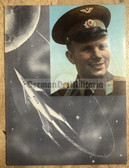 ac498 - c1961 East German postcard record - radio commentary of Yuri Gagarin space flight