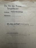 ac480 - c1958 letter of thanks from Rat des Kreises Sangerhausen to a school director