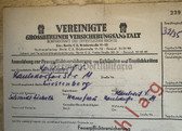 ac479 - c1956 East Berlin house insurance contract