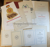 ac478 - very large lot of award certificates & documents - Deutsche Reichsbahn DR Railways - Hauptbahnhof Leipzig