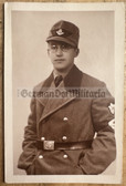 ac528 - RAD Reichsarbeitsdienst studio portrait photo in full winter uniform