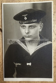 ac533 - Kriegsmarine sailor studio portrait photo