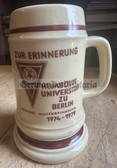 ac555 - NVA Military Finance Study Degree at the Humboldt University in Berlin 19174 to 1979 - East German Bierkrug Stein