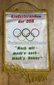 ac545 - East German TV show for children's sports (was very popular) - pennant Wimpel