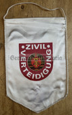 ac548 - ZV Zivilverteidigung - East German Civil Defence - pennant Wimpel