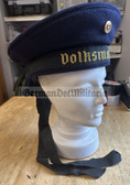 kmo022 - original East German Navy VM Volksmarine Donald Duck type sailor hat with tally - size 59