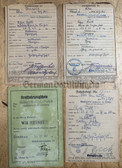 ac625 - c1942 DAK permit for Wehrmacht butcher company to enter area of Sousse in Tunisia & c1941 Wehrmacht document lot for a captured French Renault cooler truck - Wehrmacht vehicle registration papers + 3x movement orders - all for the same truck