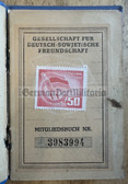 ac573 - c1959 DSF German Soviet Friendship Society membership book with due stamps