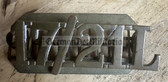 ac603 - British Army WW2 brass shoulder title 17th/21st Lancers Regiment