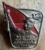 ac577 - East German Badge - Day of the Miners and Energy Workers 1960