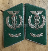 sbbs035 - pair of DDR Zollverwaltung Customs Senior Officer Ranks (Rate) Uniform Collar Tabs