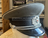 wo209 - East German NVA Army & MfS Stasi Officer ranks visor hat - size 56