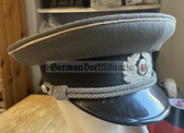 wo211 - East German NVA Army & MfS Stasi Officer ranks visor hat - size 58