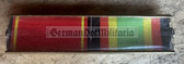 is001 - 2 place paper medal ribbon bar - NVA or Stasi - senior NCO rank or junior Officer rank