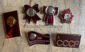 su044 - collection of Soviet pins & badges - Lenin portraits