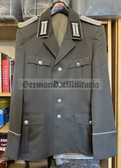 wo208 - NVA Army Officer Uniform Jacket with embroidered collar tabs - infantry Unterleutnant rank - size g44